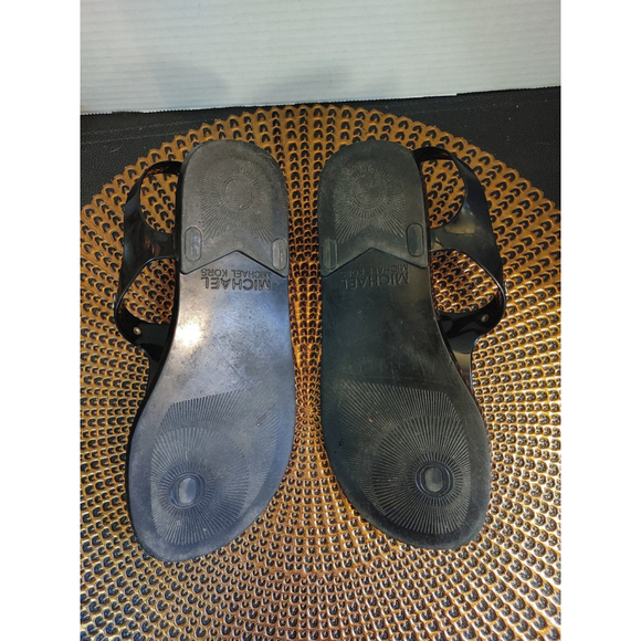 Michael Kors Signature Logo Plate Sandals Size 6.5 - Picture 3 of 4